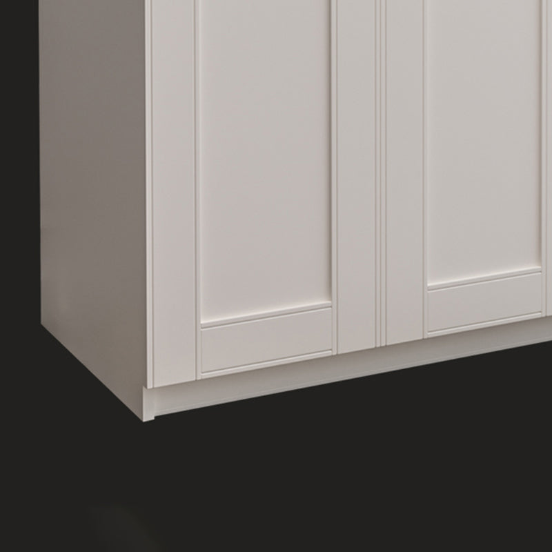 Engineered Wood Wardrobe Armoire Modern White Wardrobe Cabinet