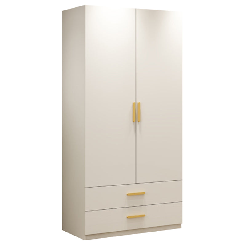 Modern Wardrobe Closet with Garment Rod Wooden Wardrobe Armoire