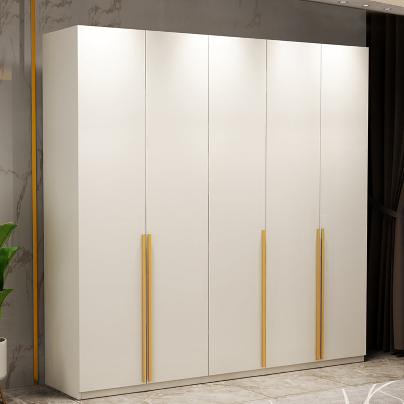 Modern Wardrobe Closet with Garment Rod Wooden Wardrobe Armoire