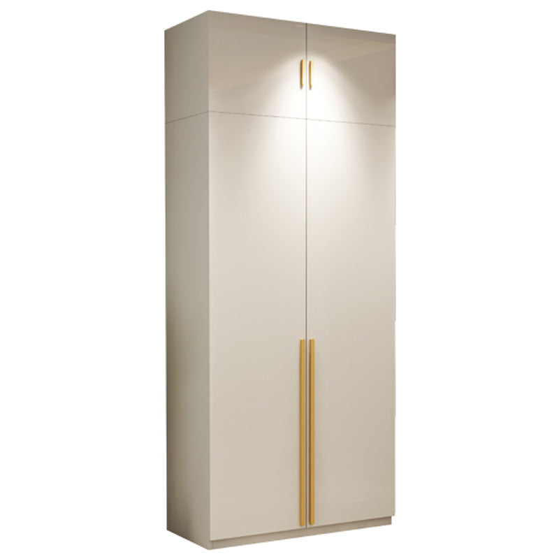 Modern Wardrobe Closet with Garment Rod Wooden Wardrobe Armoire