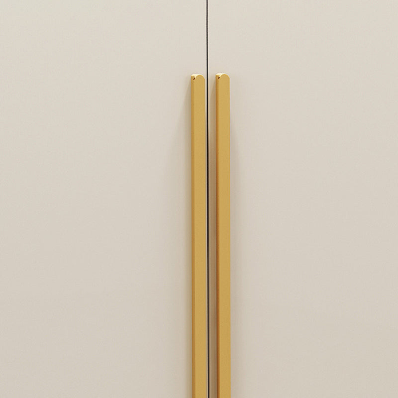 Modern Wardrobe Closet with Garment Rod Wooden Wardrobe Armoire