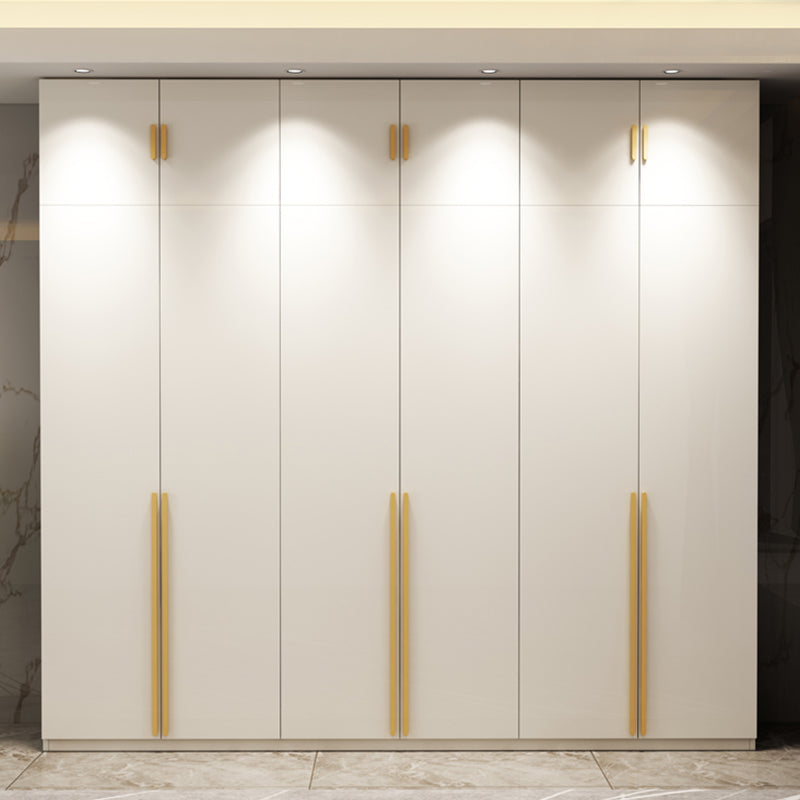 Modern Wardrobe Closet with Garment Rod Wooden Wardrobe Armoire
