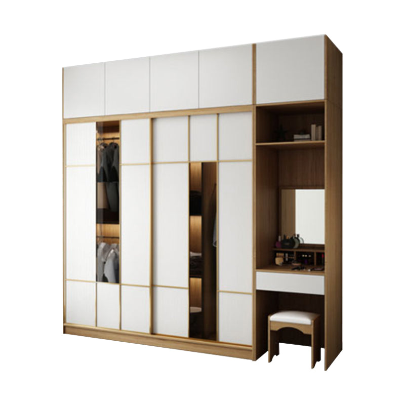 Engineered Wood Wardrobe Cabinet Contemporary Wardrobe Armoire