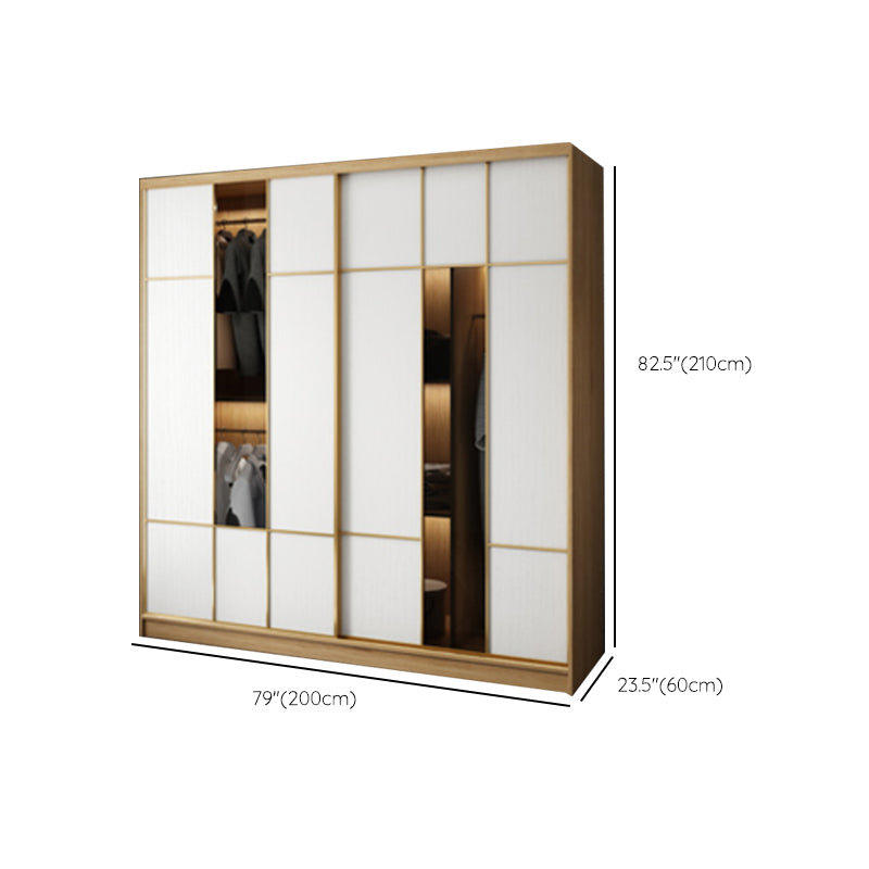 Engineered Wood Wardrobe Cabinet Contemporary Wardrobe Armoire