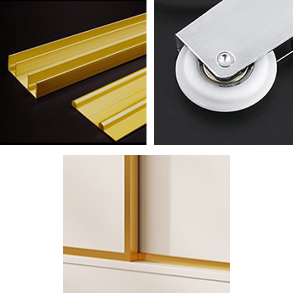 Modern Wardrobe Armoire with Garment Rod Wood Wardrobe Cabinet