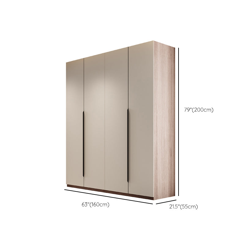 Hinged Wardrobe Cabinet Engineered Wood Wardrobe Armoire for Bedroom