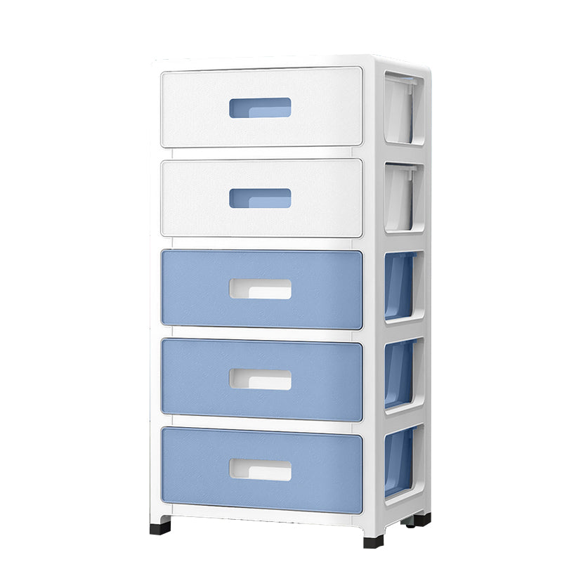 5-Drawer Storage Cabinet Contemporary Plastic Wardrobe Armoire