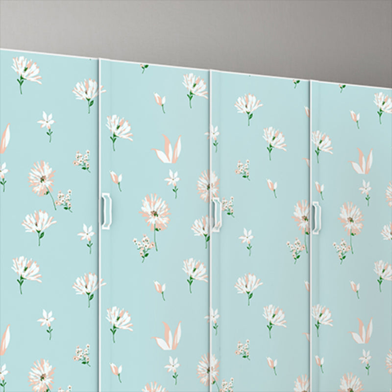 Hinged Wardrobe Armoire Modern with Legs Steel Wardrobe Closet for Home