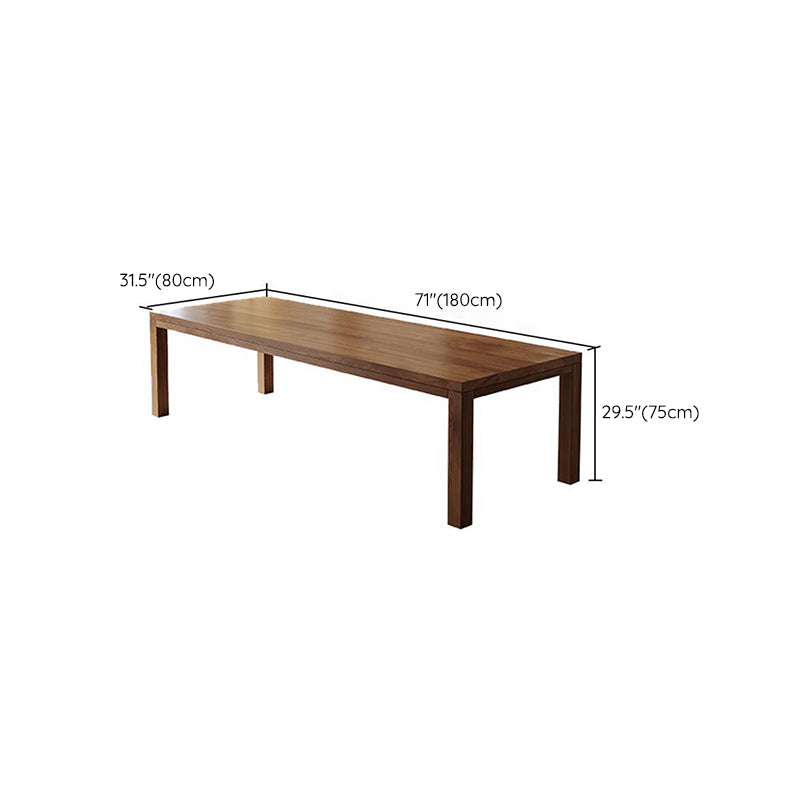 Modern Solid Wood Dining Table 4 Legs Dining Table for Dining Room