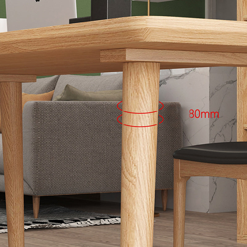 Contemporary Solid Wood Dining Table Natural Dining Table for Dining Room
