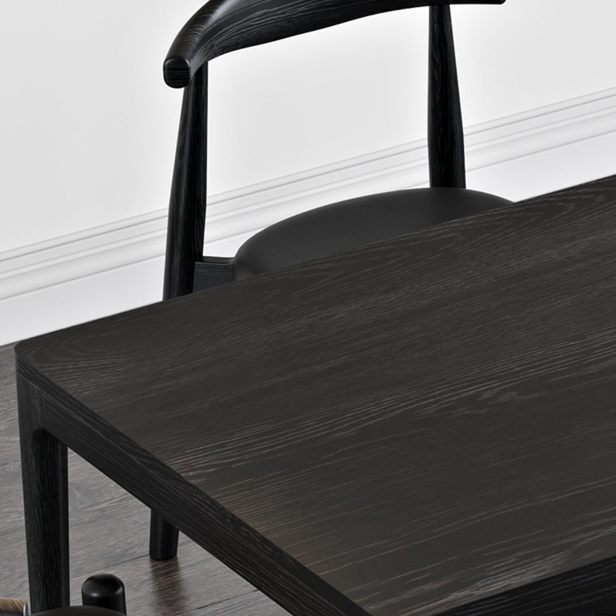 Modern Dining Set 1/4/5/6/7 Pcs Ash Solid Wood Dining Table and Chairs