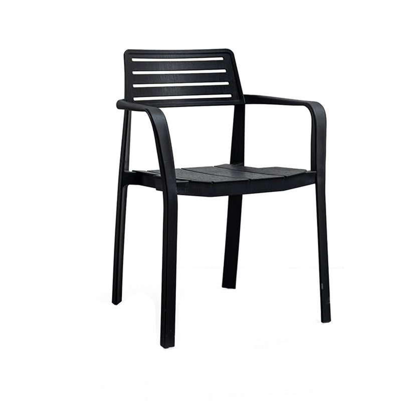 Nordic Style Arm Side Chairs Plastic Chairs with 4 Legs for Home Use