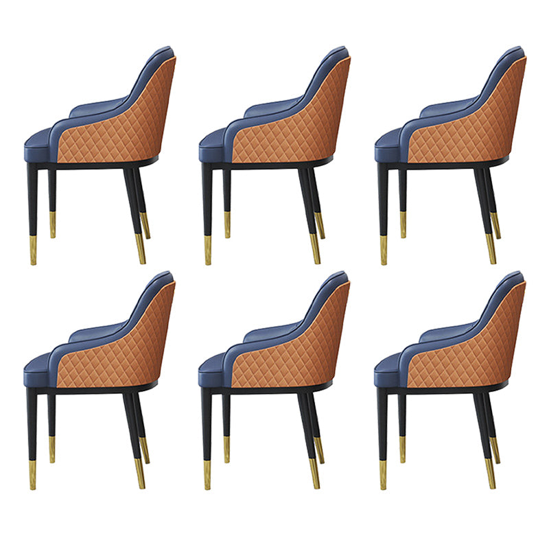 Glam Kitchen Dining Arm Chairs Faux Leather Kitchen Dining Chairs