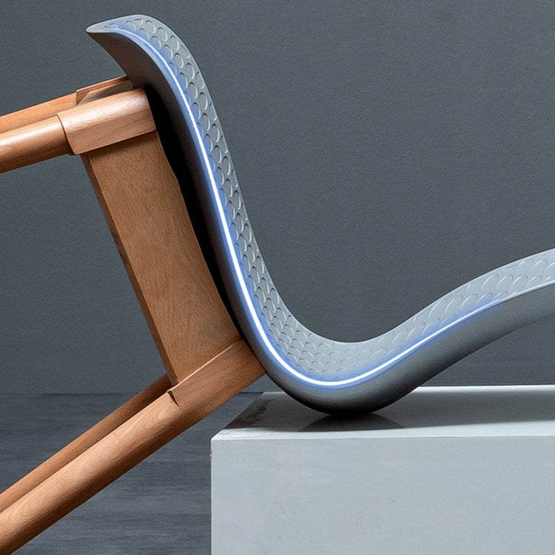 Nordic Style Plastic Chairs Armless Side Chairs with Wooden Legs for Kitchen