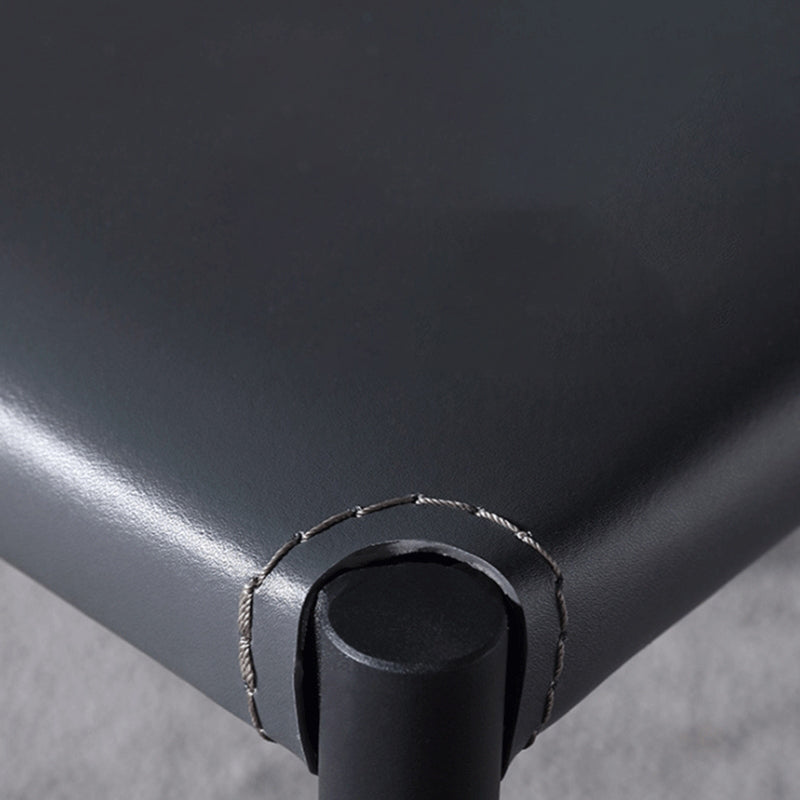 Modern Style Side Chair Leather Dining Chair with 4 Legs for Home Use