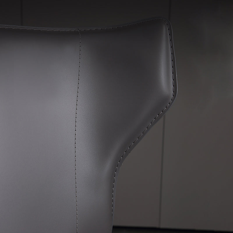 Industrial Wingback Side Chair Upholstered Armless Dining Chairs