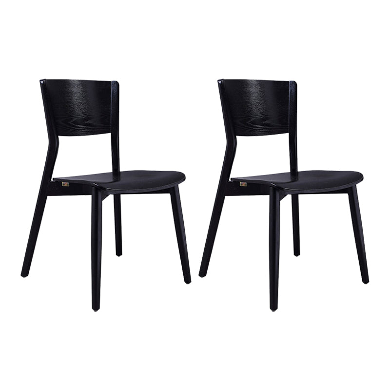 Modern Side Chair Solid Wood Open Back Dining Chair for Home