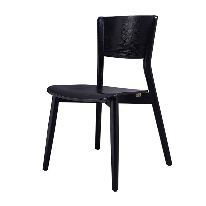 Modern Side Chair Solid Wood Open Back Dining Chair for Home