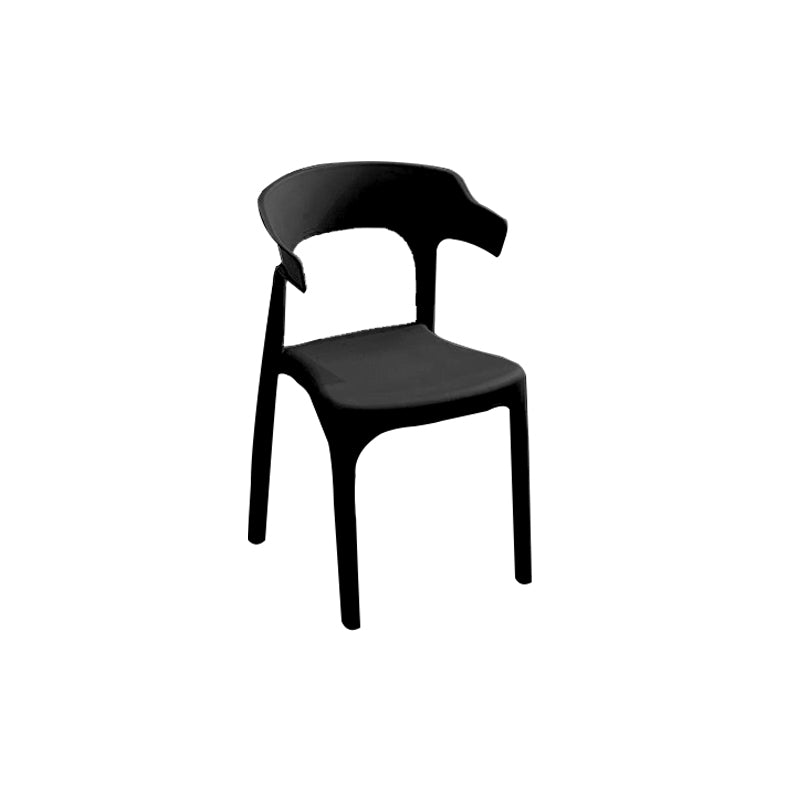 Dining Room Armless Chairs Plastic Contemporary Style Chair for Home