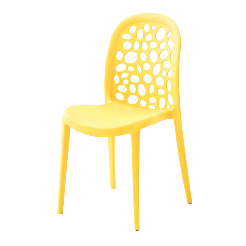 Contemporary Kitchen Dining Side Chair Plastic Armless Chair