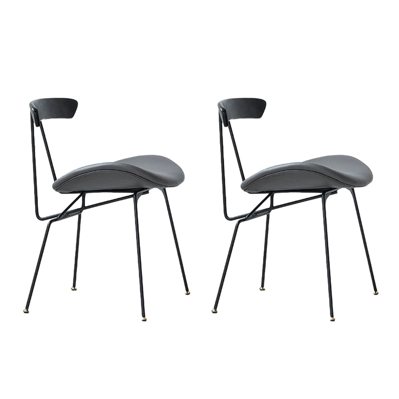 Industrial Upholstered Armless Dining Chairs Indoor Side Chair