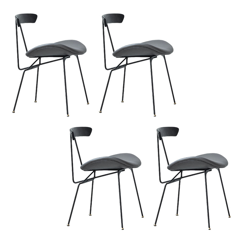 Industrial Upholstered Armless Dining Chairs Indoor Side Chair