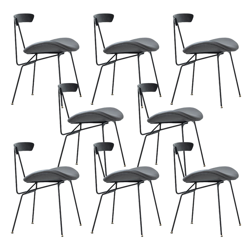 Industrial Upholstered Armless Dining Chairs Indoor Side Chair