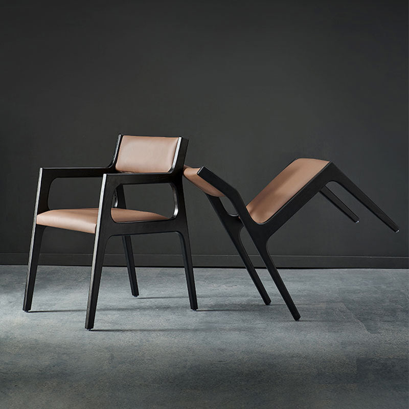 Modern Style Dining Chair Solid Wood Indoor Dining Chair with Wooden Frame