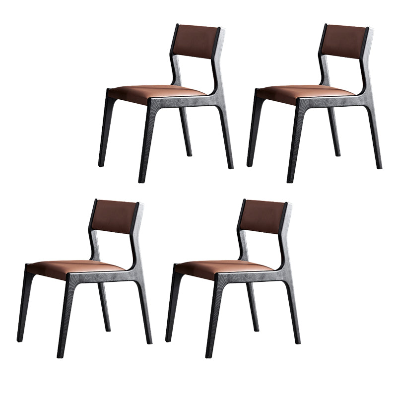 Modern Style Dining Chair Solid Wood Indoor Dining Chair with Wooden Frame