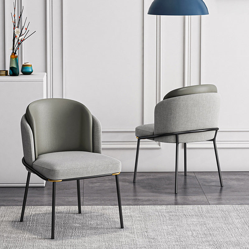 Glam Parsons Side Chair Upholstered Indoor Dining Chair for Home