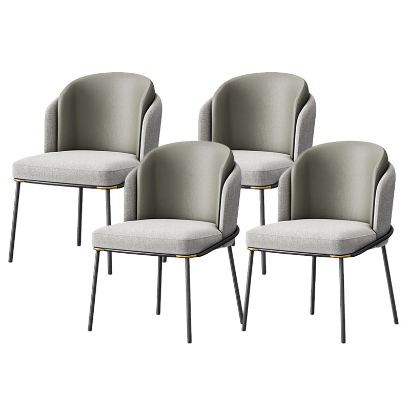 Glam Parsons Side Chair Upholstered Indoor Dining Chair for Home