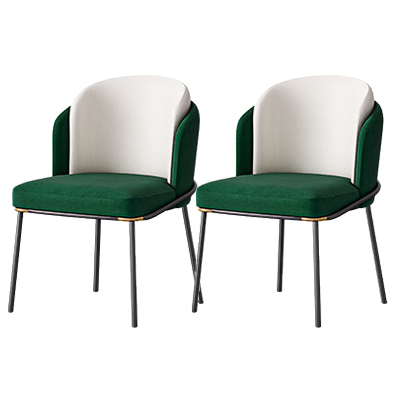 Glam Parsons Side Chair Upholstered Indoor Dining Chair for Home