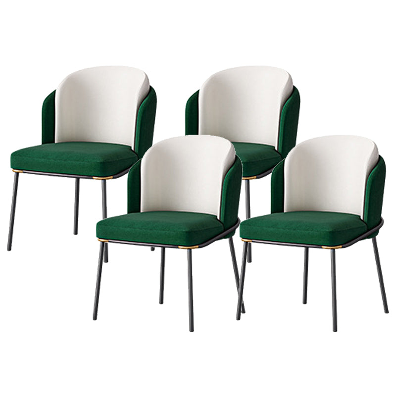 Glam Parsons Side Chair Upholstered Indoor Dining Chair for Home