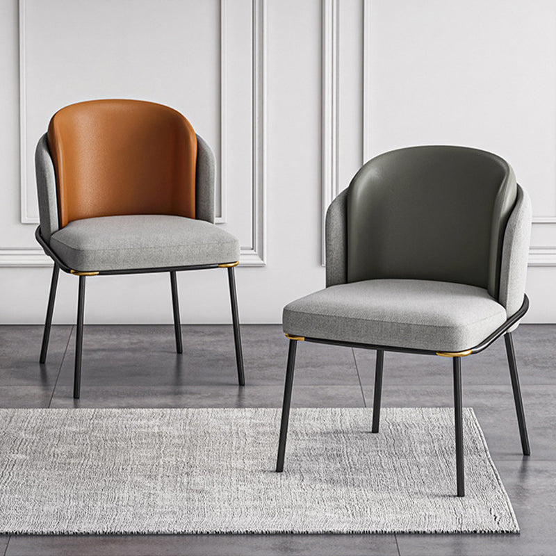 Glam Parsons Side Chair Upholstered Indoor Dining Chair for Home