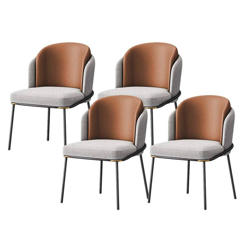 Glam Parsons Side Chair Upholstered Indoor Dining Chair for Home