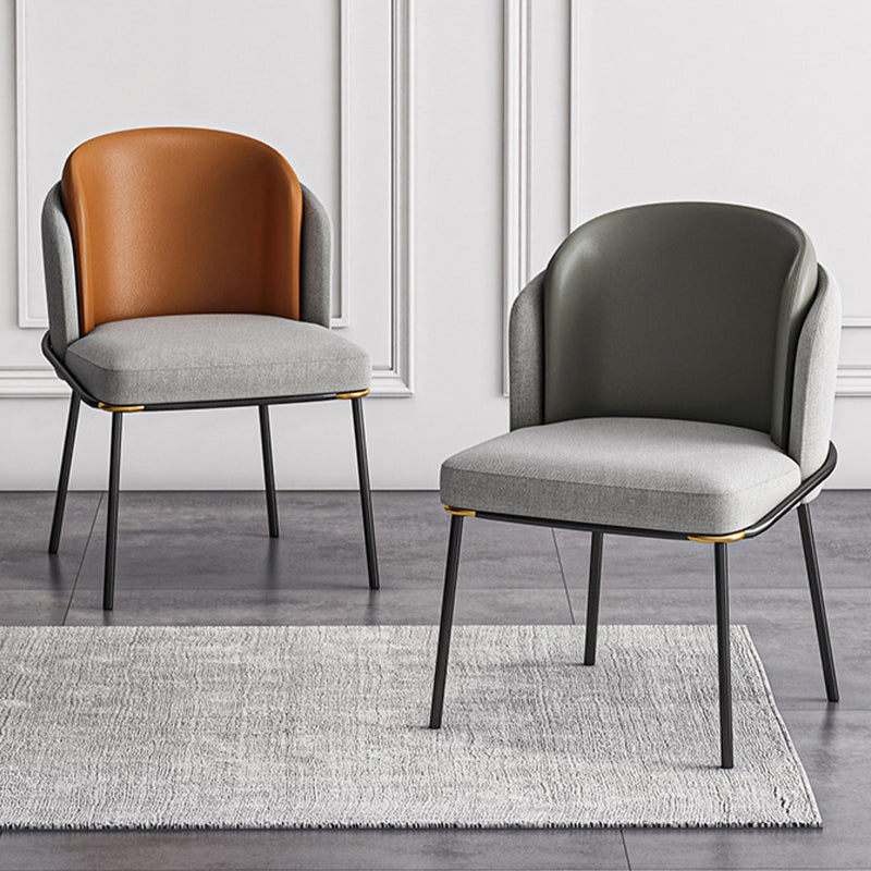 Glam Parsons Side Chair Upholstered Indoor Dining Chair for Home