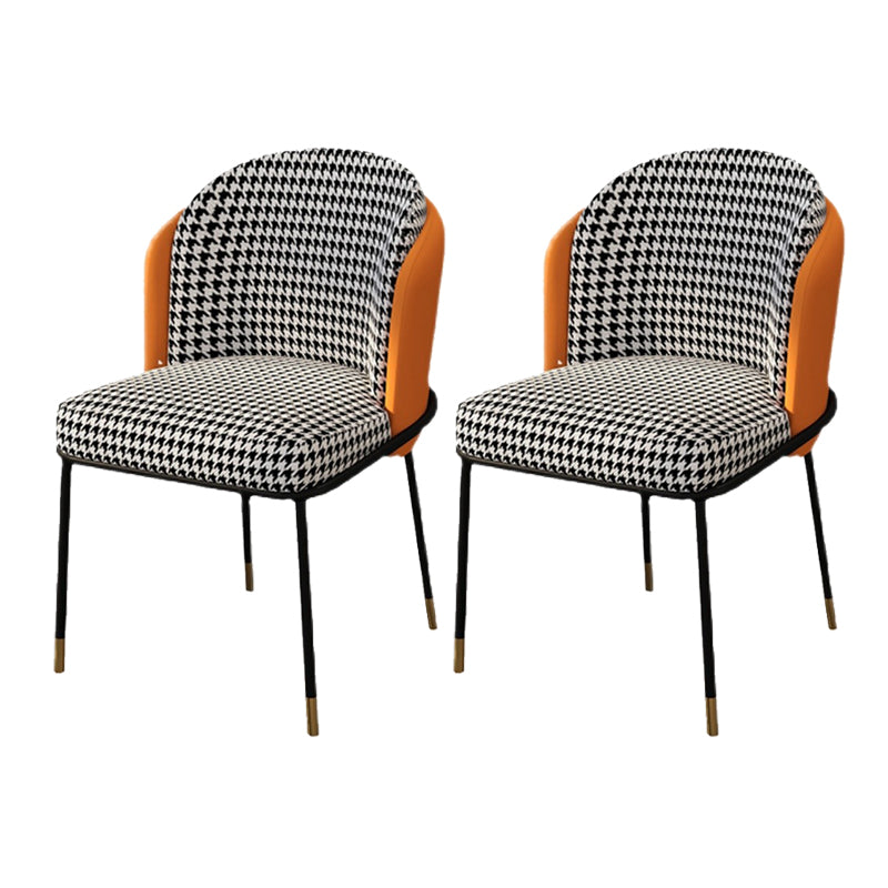 Glam Parsons Side Chair Upholstered Indoor Dining Chair for Home