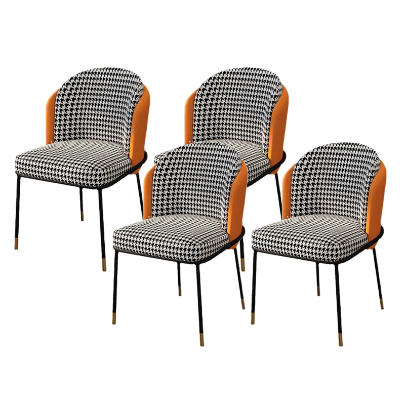 Glam Parsons Side Chair Upholstered Indoor Dining Chair for Home