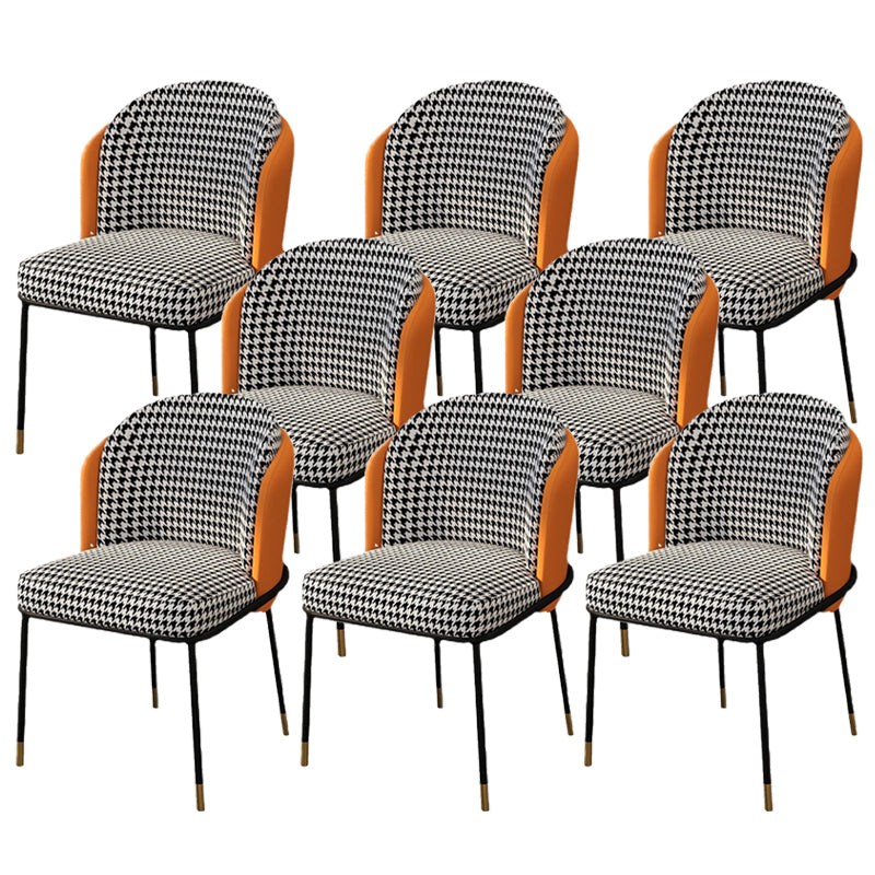 Glam Parsons Side Chair Upholstered Indoor Dining Chair for Home