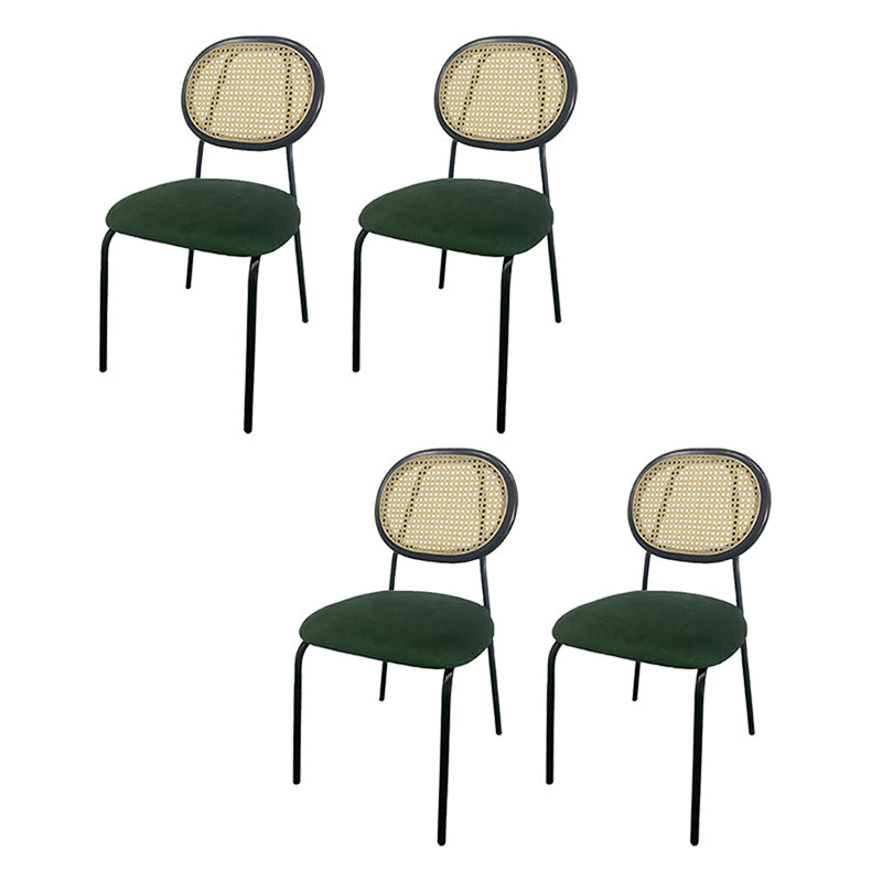 King Louis Back Side Chair Industrial Home Upholstered Dining Chair