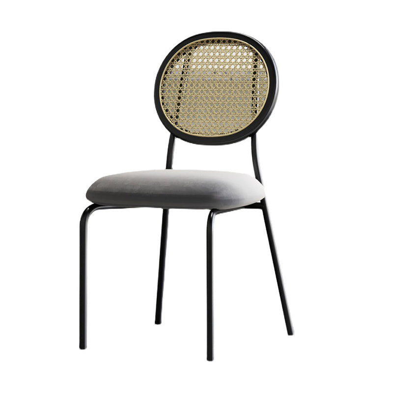 King Louis Back Side Chair Industrial Home Upholstered Dining Chair