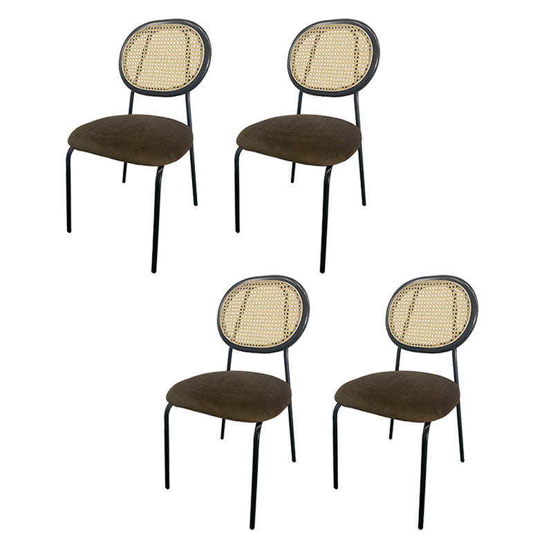 King Louis Back Side Chair Industrial Home Upholstered Dining Chair