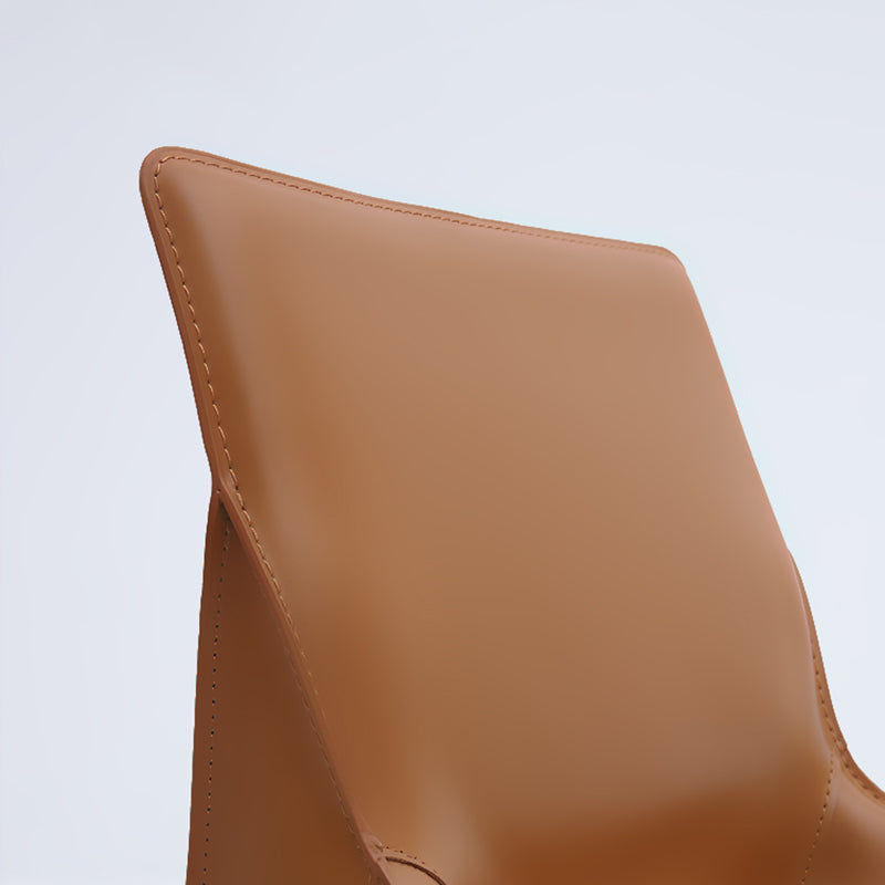 Contemporary Side Chair Leather Armless Dining Chair for Dining Room