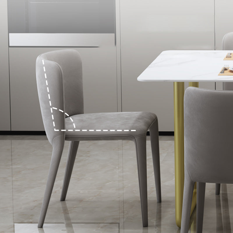 Parsons Dining Chair Modern Velvet Indoor Dining Chair for Living Room