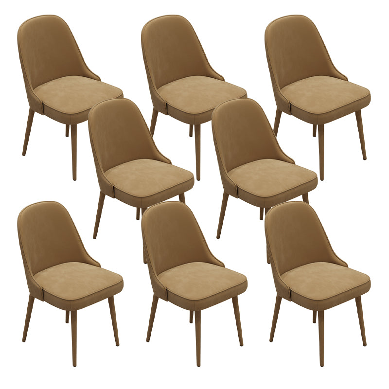 Modern Parsons Dining Chair Velvet Indoor Dining Chair for Living Room
