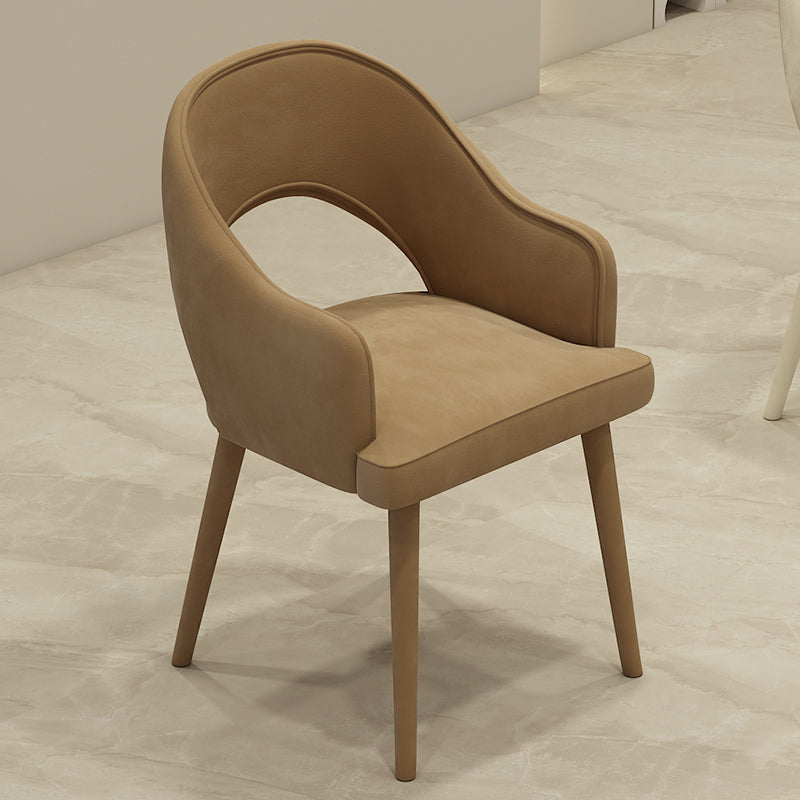 Modern Parsons Dining Chair Velvet Indoor Dining Chair for Living Room