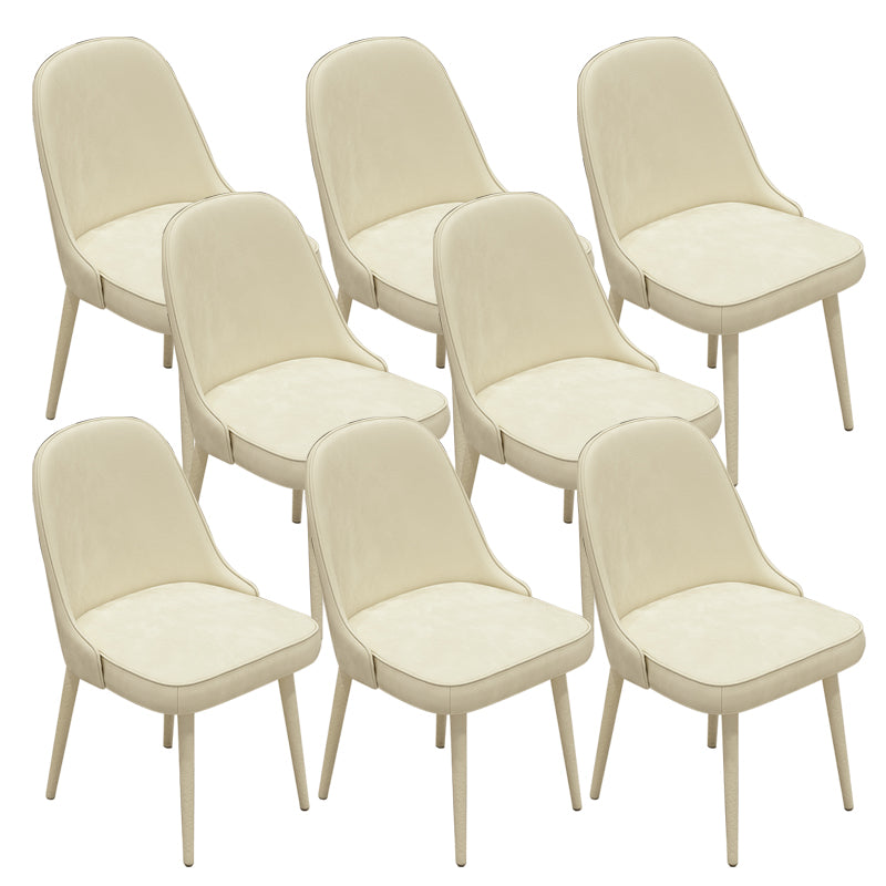 Modern Parsons Dining Chair Velvet Indoor Dining Chair for Living Room