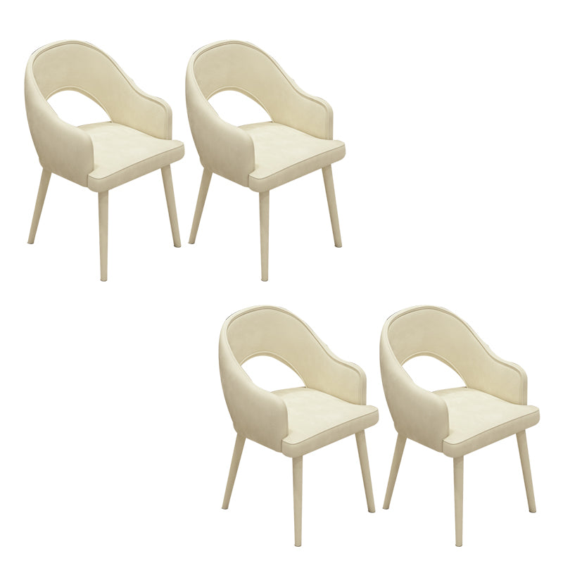 Modern Parsons Dining Chair Velvet Indoor Dining Chair for Living Room