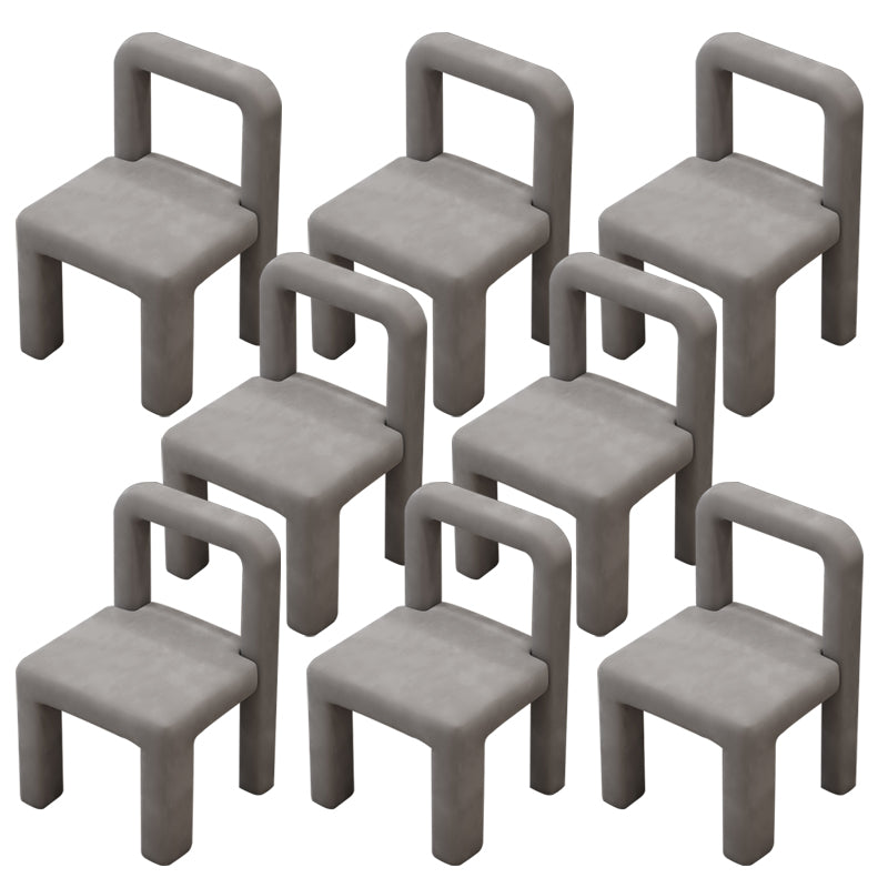 Modern Parsons Dining Chair Velvet Dining Chair for Dining Room