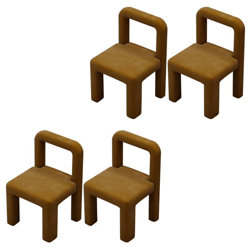 Modern Parsons Dining Chair Velvet Dining Chair for Dining Room